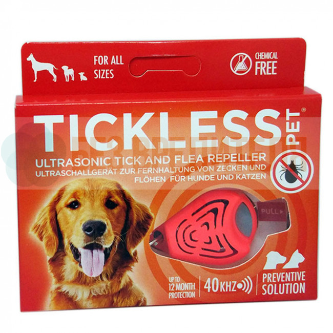 Отпугиватель клещей для собак Tickless Pet красный Отпугиватель клещей для собак Tickless Pet красный