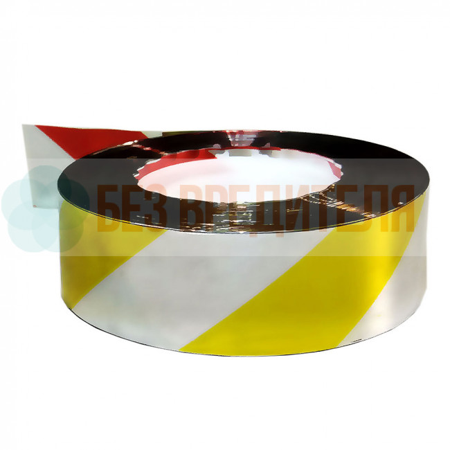 Лента для отпугивания птиц радужная с желтым